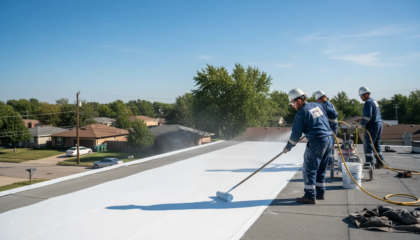 Commercial roof coating in Fork Union, VA near me